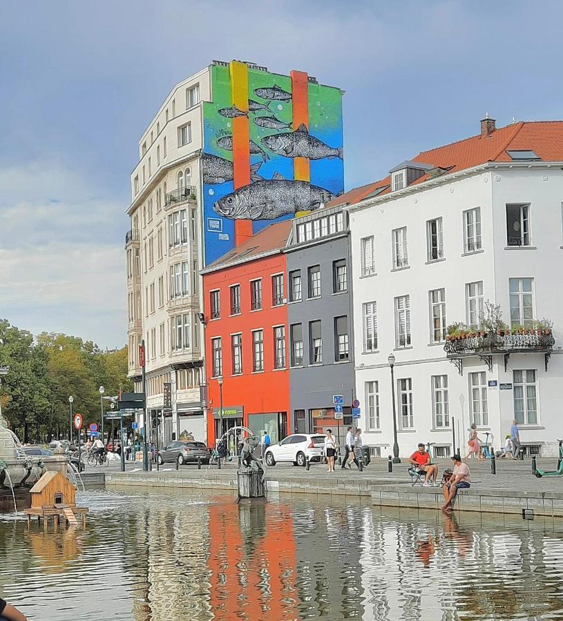 St Catherine - Sweet Home - Bxl - Studio Apartment With City View بروكسل المظهر الخارجي الصورة